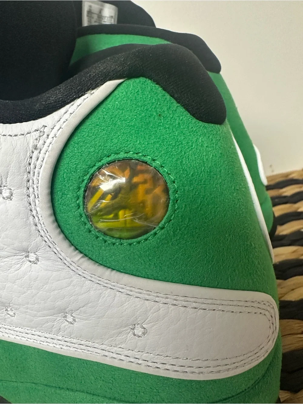 Air Jordan 13 Retro “Lucky Green” White, Black & Green High-Top Sneakers